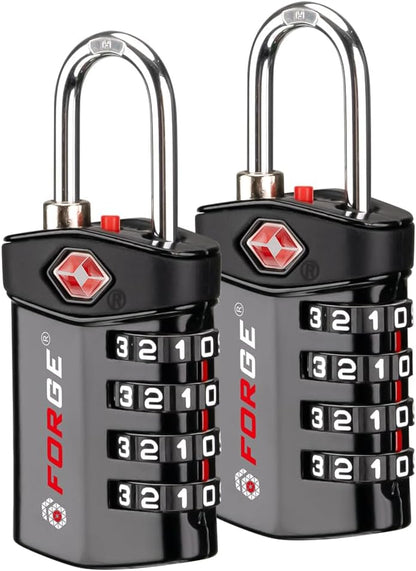 Travel Lock,TSA Approved Luggage Locks for Air Travel, Gym Lockers, School Lockers, Pelican Cases, Gun Case, Easy Read Dials, Durable Alloy Body