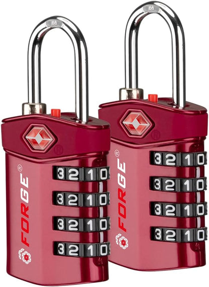 Travel Lock,TSA Approved Luggage Locks for Air Travel, Gym Lockers, School Lockers, Pelican Cases, Gun Case, Easy Read Dials, Durable Alloy Body