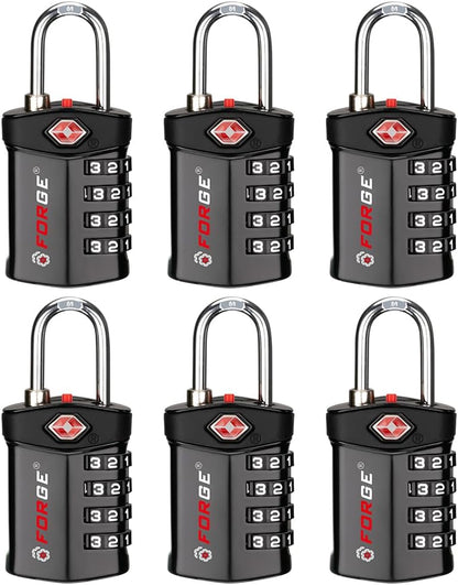 Travel Lock,TSA Approved Luggage Locks for Air Travel, Gym Lockers, School Lockers, Pelican Cases, Gun Case, Easy Read Dials, Durable Alloy Body