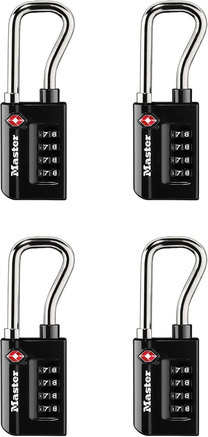 TSA Approved Combination Luggage Lock Black 4696THC