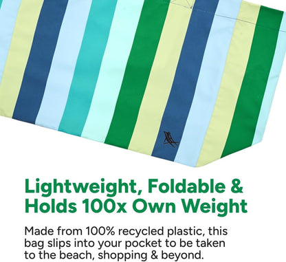 Everyday Beach Tote Bag - Reusable Carrier Bag for Daily Use - Carries Up to 10kg - 100% Recycled Materials