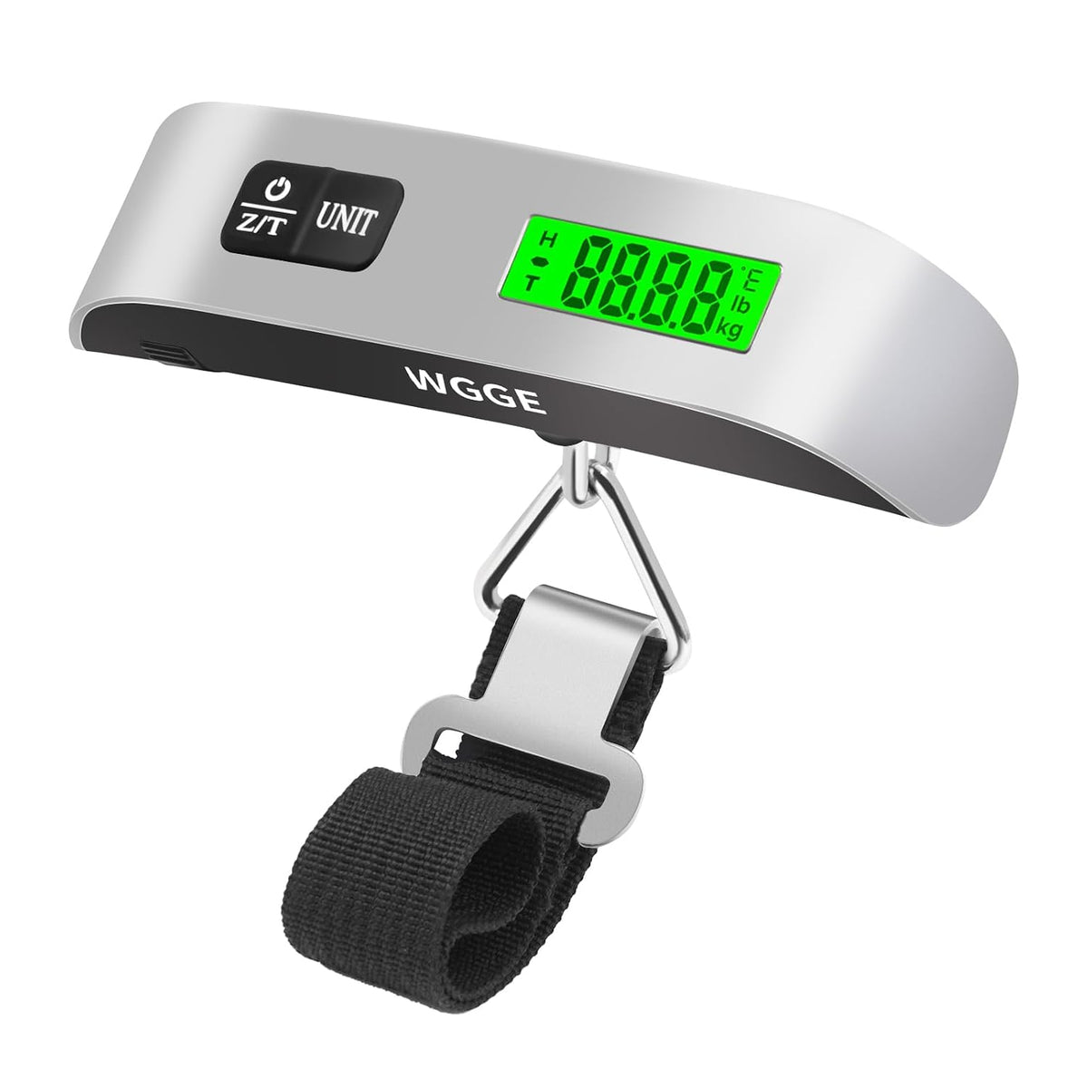 Digital Luggage Scale, 110 lb/50 kg, Backlit LCD Display