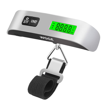 Digital Luggage Scale, 110 lb/50 kg, Backlit LCD Display
