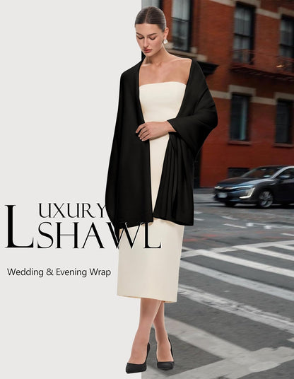 Women's Pashmina Shawl Wrap Large Wedding Bridal Evening Winter Scarf