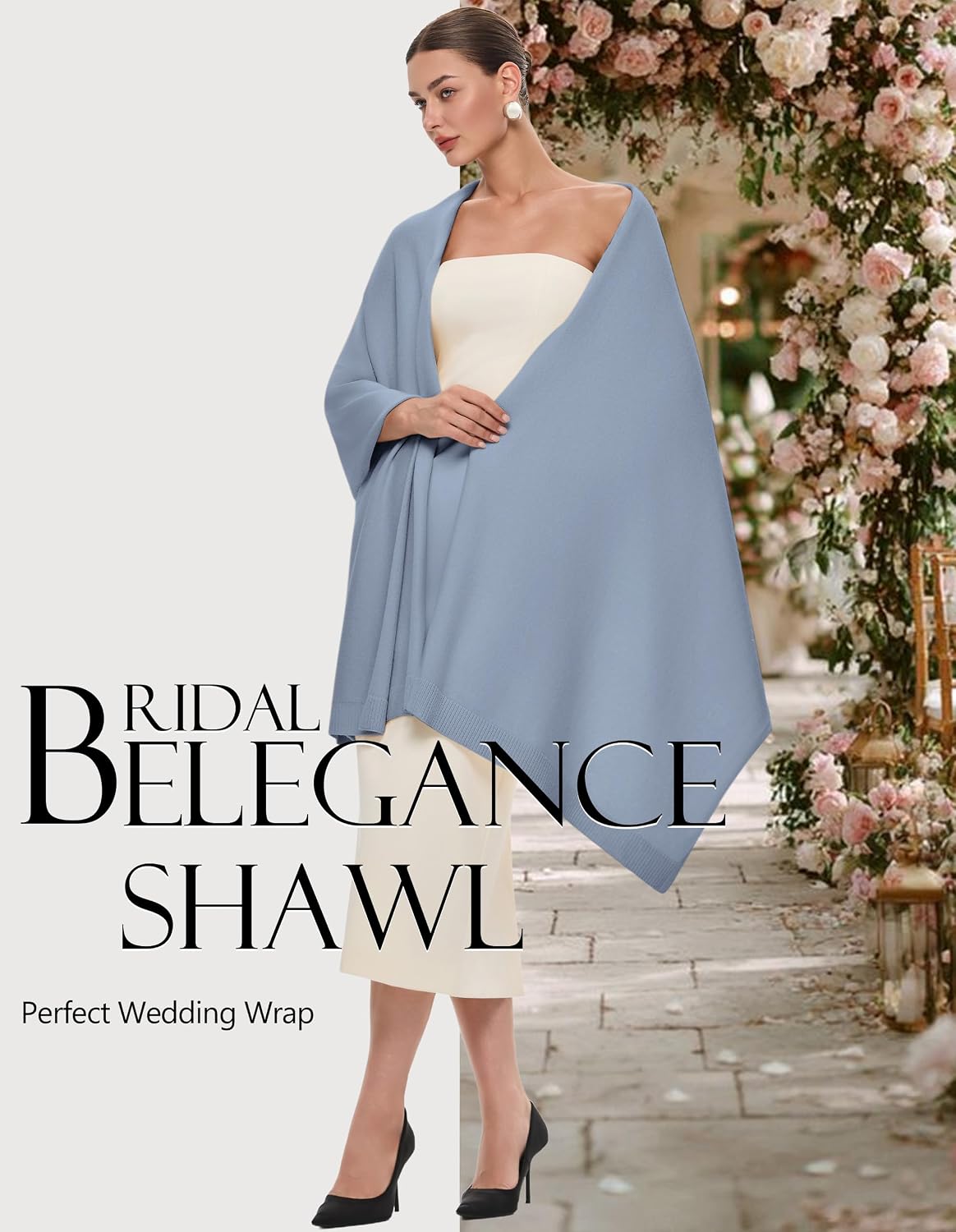 Women's Pashmina Shawl Wrap Large Wedding Bridal Evening Winter Scarf