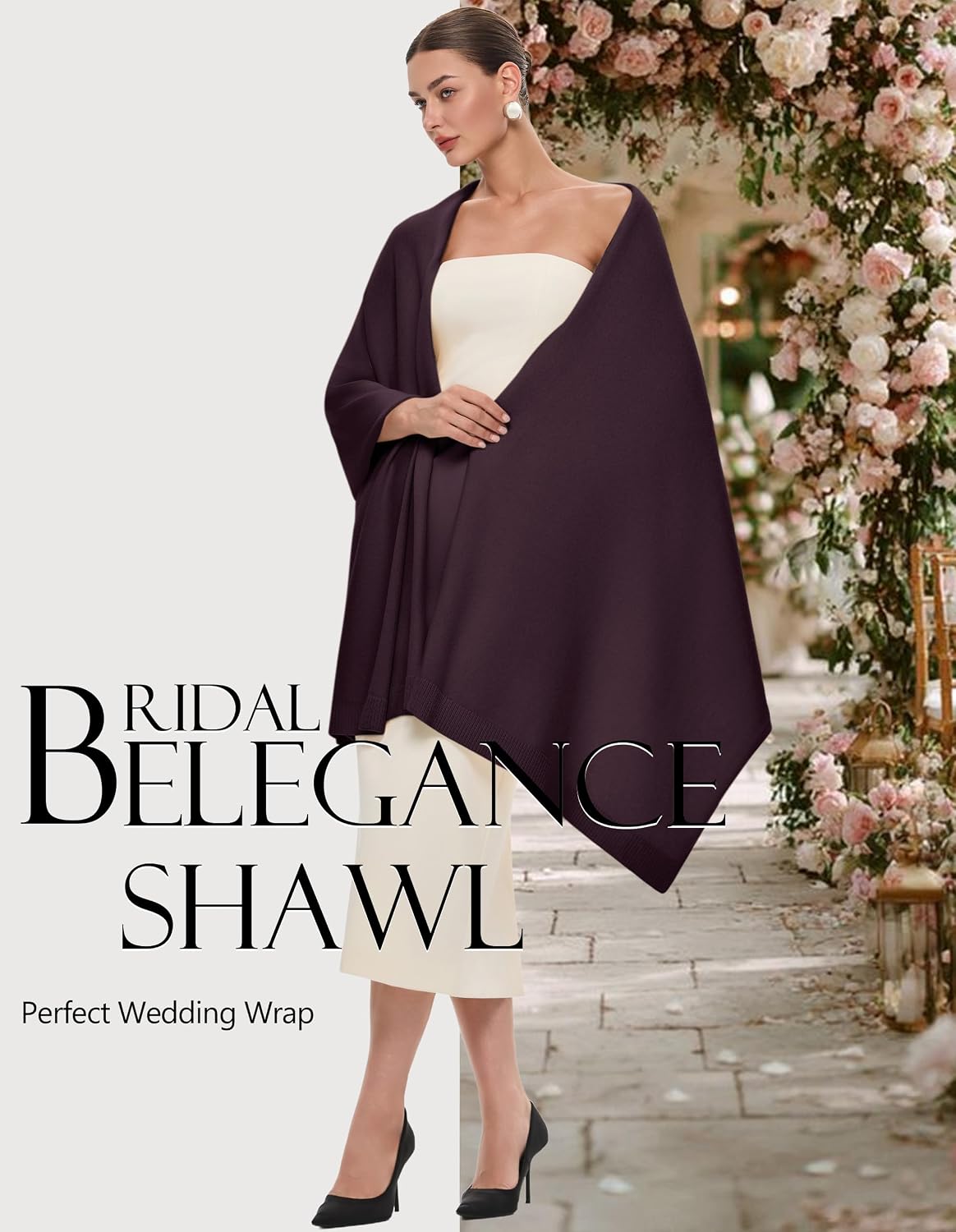 Women's Pashmina Shawl Wrap Large Wedding Bridal Evening Winter Scarf