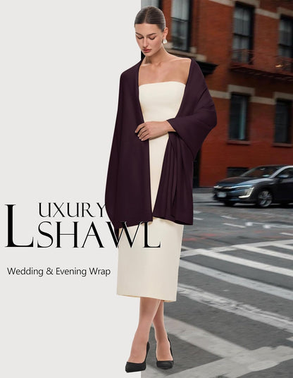 Women's Pashmina Shawl Wrap Large Wedding Bridal Evening Winter Scarf