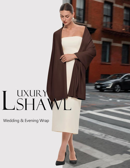 Women's Pashmina Shawl Wrap Large Wedding Bridal Evening Winter Scarf