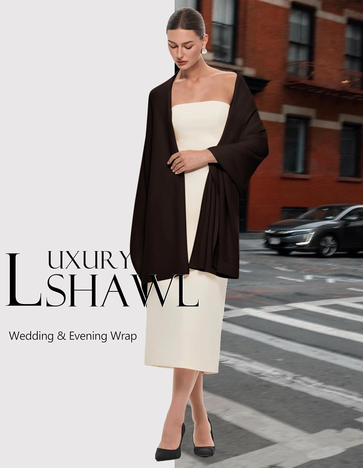Women's Pashmina Shawl Wrap Large Wedding Bridal Evening Winter Scarf