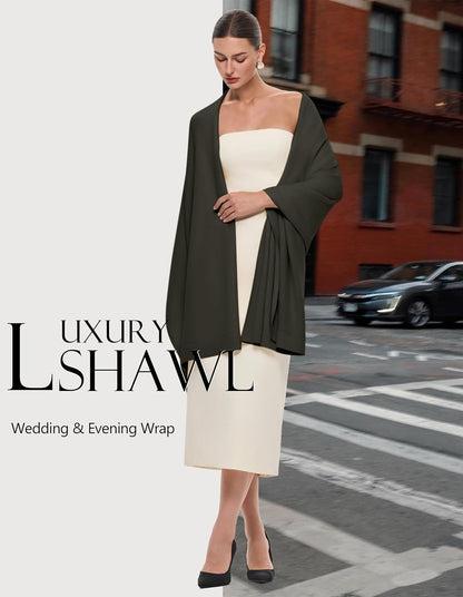 Women's Pashmina Shawl Wrap Large Wedding Bridal Evening Winter Scarf