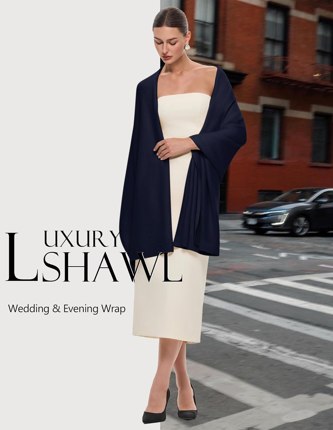 Women's Pashmina Shawl Wrap Large Wedding Bridal Evening Winter Scarf