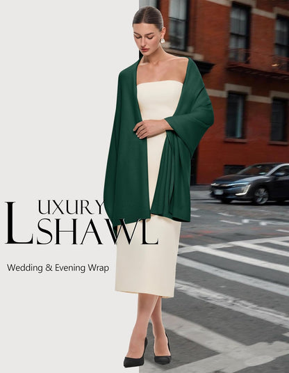 Women's Pashmina Shawl Wrap Large Wedding Bridal Evening Winter Scarf