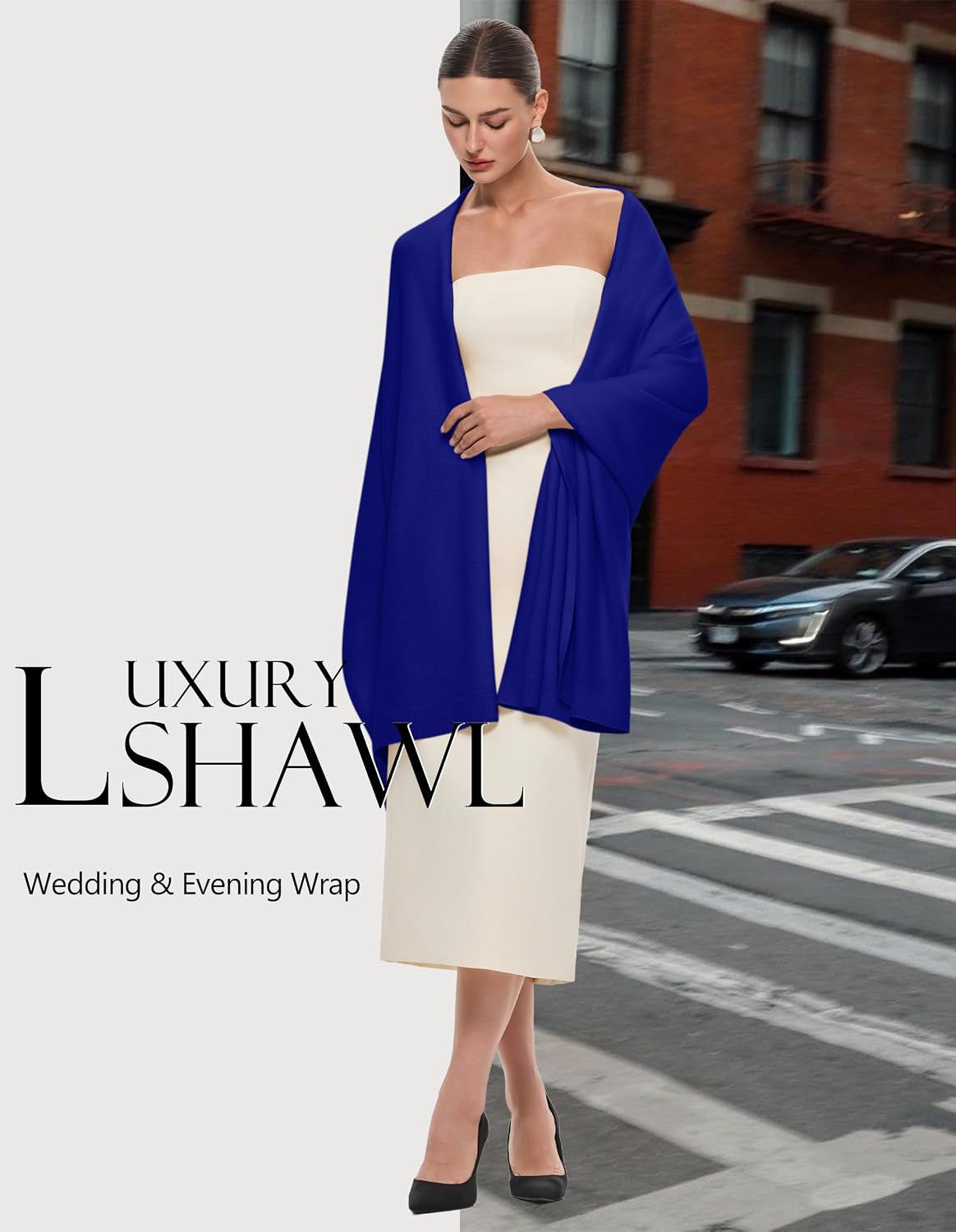 Women's Pashmina Shawl Wrap Large Wedding Bridal Evening Winter Scarf