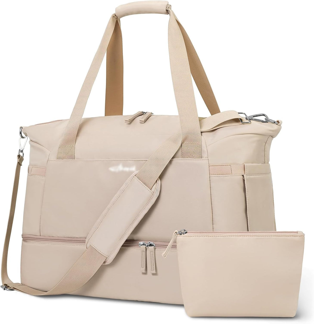Gym Bag for Women, Personal Item Travel Bag with Shoes Compartment for Trip