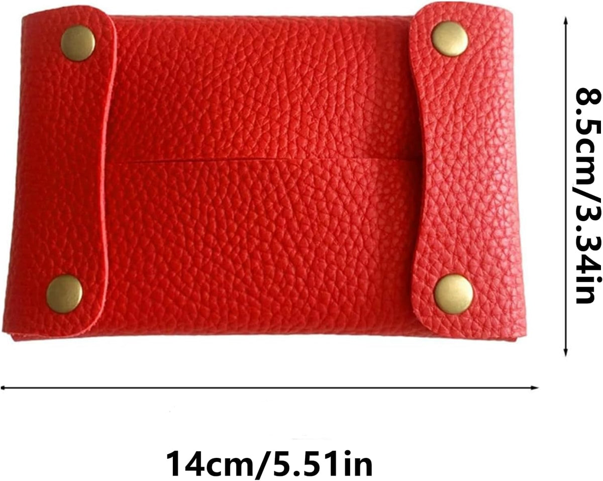 Pocket Tissue Holder for Purse, Soft Tissue Box Reusable Tissue Travel Pouch Paper Box Bag for Face Towels