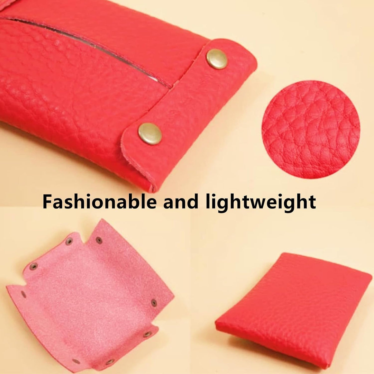 Pocket Tissue Holder for Purse, Soft Tissue Box Reusable Tissue Travel Pouch Paper Box Bag for Face Towels