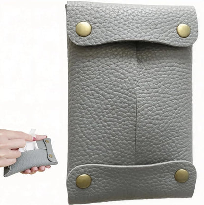 Pocket Tissue Holder for Purse, Soft Tissue Box Reusable Tissue Travel Pouch Paper Box Bag for Face Towels