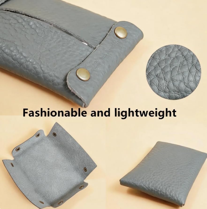 Pocket Tissue Holder for Purse, Soft Tissue Box Reusable Tissue Travel Pouch Paper Box Bag for Face Towels