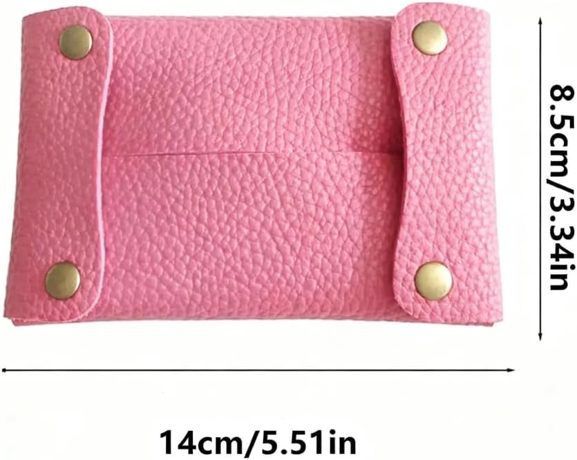 Pocket Tissue Holder for Purse, Soft Tissue Box Reusable Tissue Travel Pouch Paper Box Bag for Face Towels