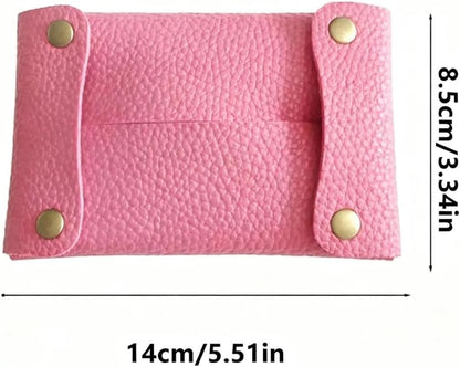 Pocket Tissue Holder for Purse, Soft Tissue Box Reusable Tissue Travel Pouch Paper Box Bag for Face Towels