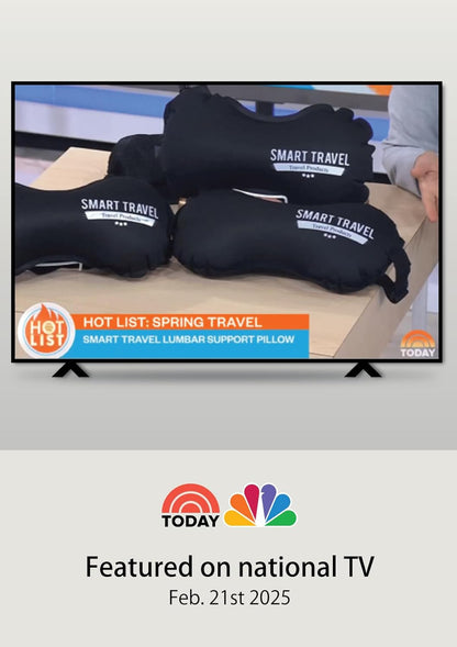 SmartTravel Inflatable Lumbar Support Travel Pillow for Airplane Seat