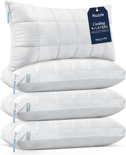 Standard Adjustable Neck Pillow,Soft Luxury Hotel Feel