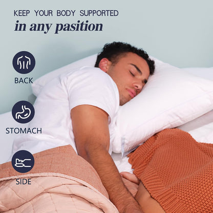 Standard Adjustable Neck Pillow,Soft Luxury Hotel Feel