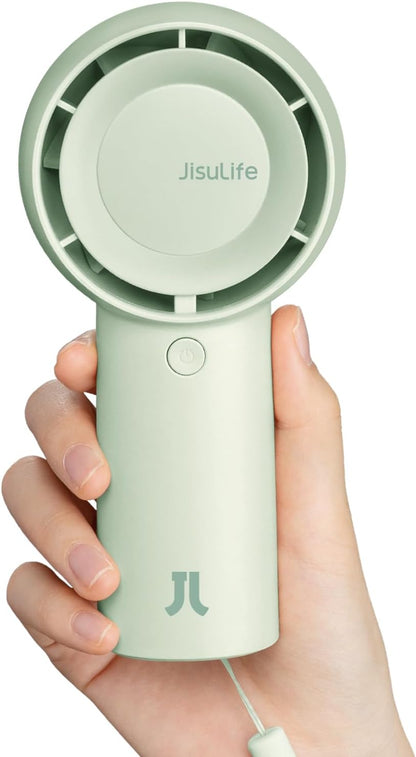 JISULIFE Portable Handheld Turbo Pocket Fan Rechargeable 4000mAh 5-Speed