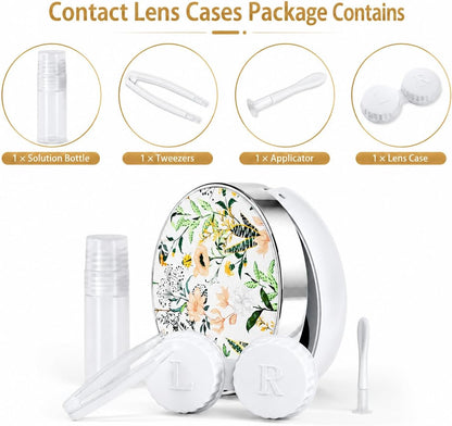 Contact Lens Case, Travel Contact Lens Cases Cute Contact Case and Solution Perfect for Daily Travel Outdoor