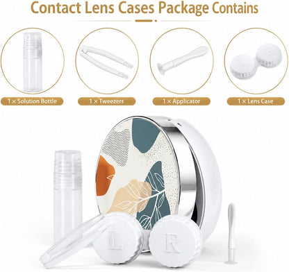 Contact Lens Case, Travel Contact Lens Cases Cute Contact Case and Solution Perfect for Daily Travel Outdoor