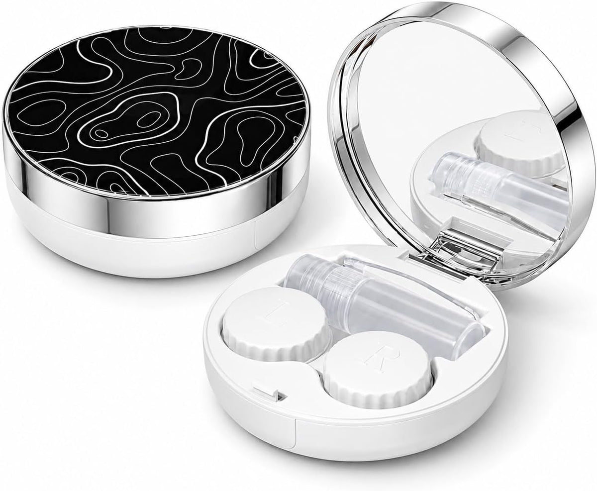 Contact Lens Case, Travel Contact Lens Cases Cute Contact Case and Solution Perfect for Daily Travel Outdoor