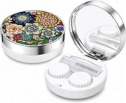 Contact Lens Case, Travel Contact Lens Cases Cute Contact Case and Solution Perfect for Daily Travel Outdoor