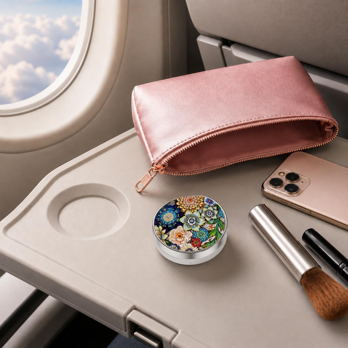 Contact Lens Case, Travel Contact Lens Cases Cute Contact Case and Solution Perfect for Daily Travel Outdoor