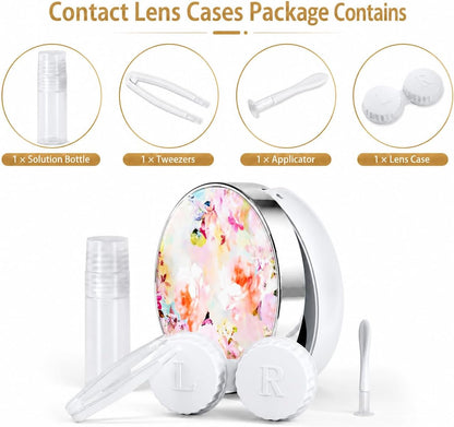 Contact Lens Case, Travel Contact Lens Cases Cute Contact Case and Solution Perfect for Daily Travel Outdoor