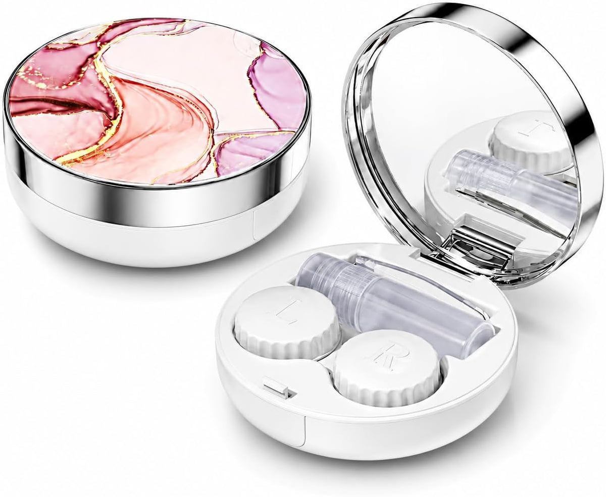 Contact Lens Case, Travel Contact Lens Cases Cute Contact Case and Solution Perfect for Daily Travel Outdoor