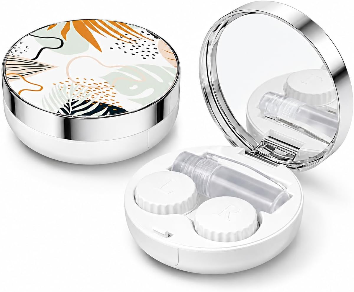 Contact Lens Case, Travel Contact Lens Cases Cute Contact Case and Solution Perfect for Daily Travel Outdoor