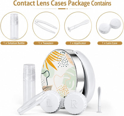 Contact Lens Case, Travel Contact Lens Cases Cute Contact Case and Solution Perfect for Daily Travel Outdoor
