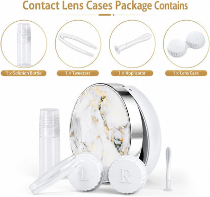Contact Lens Case, Travel Contact Lens Cases Cute Contact Case and Solution Perfect for Daily Travel Outdoor