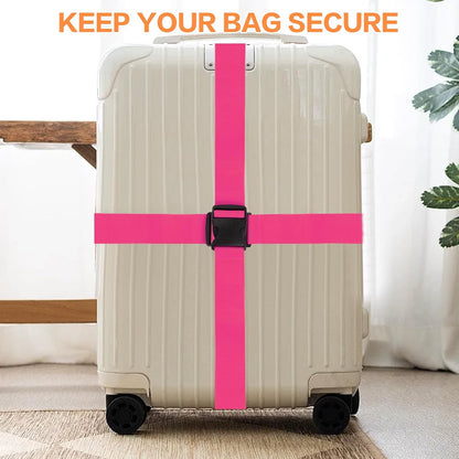 12 Pcs Luggage Straps for Suitcases TSA Approved, Suitcase Belts（4 Color）