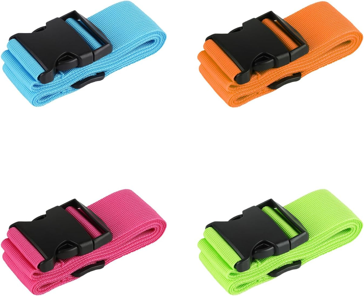 12 Pcs Luggage Straps for Suitcases TSA Approved, Suitcase Belts（4 Color）