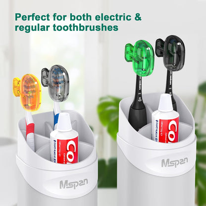 Toothbrush Head Cover Cap: Toothbrush Protector Brush Pod Case Protective Plastic Clip Bathroom Cool Stuff for Household Travel