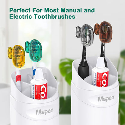 Toothbrush Head Cover Cap: Toothbrush Protector Brush Pod Case Protective Plastic Clip Bathroom Cool Stuff for Household Travel