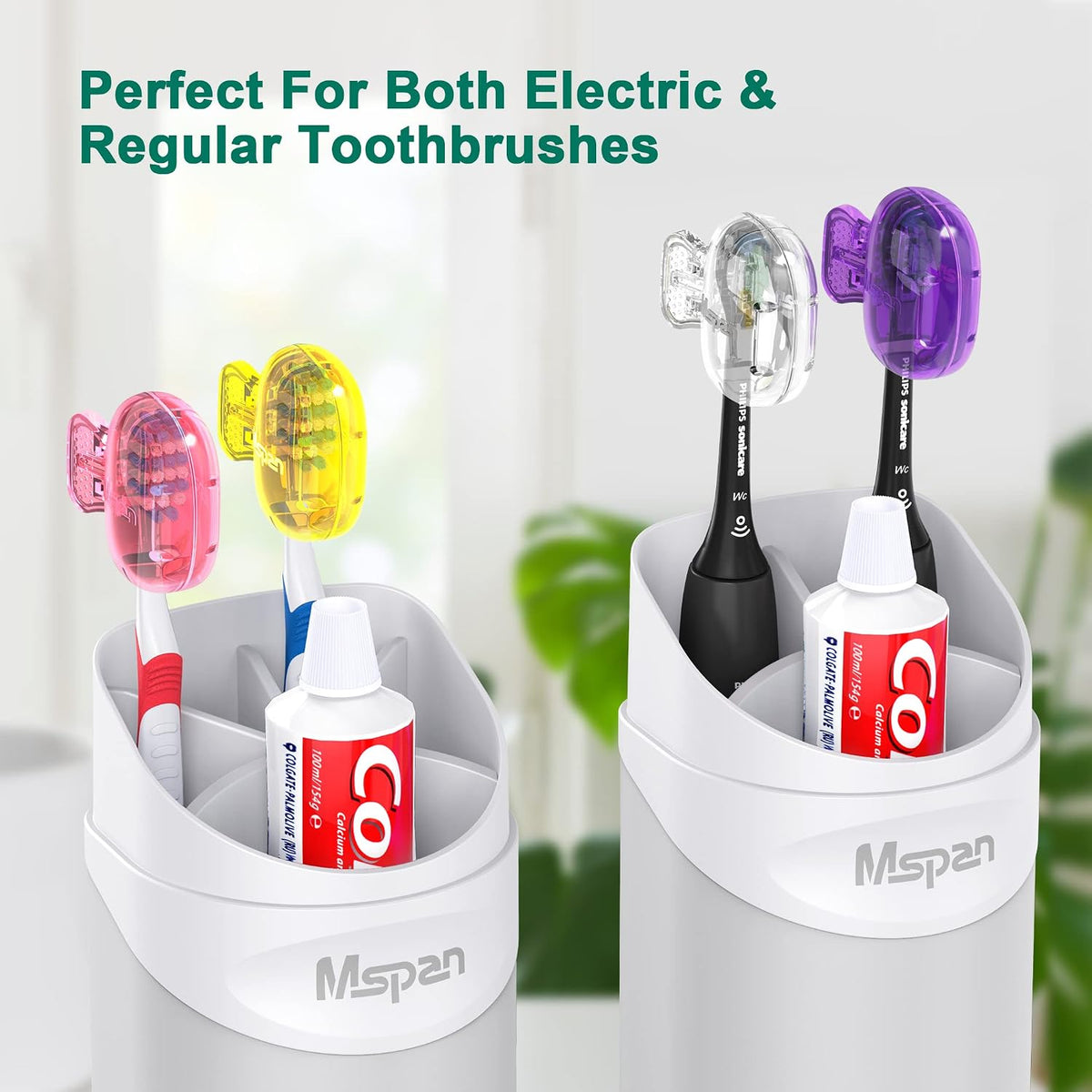 Toothbrush Head Cover Cap: Toothbrush Protector Brush Pod Case Protective Plastic Clip Bathroom Cool Stuff for Household Travel