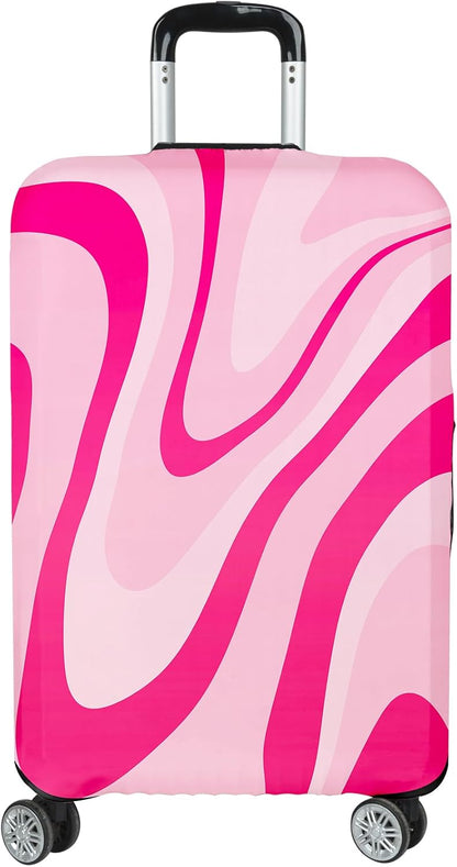 Luggage Covers for Suitcase Elastic Suitcase Covers Luggage Protector Anti-scratch Fits 28-30 Inch Pink