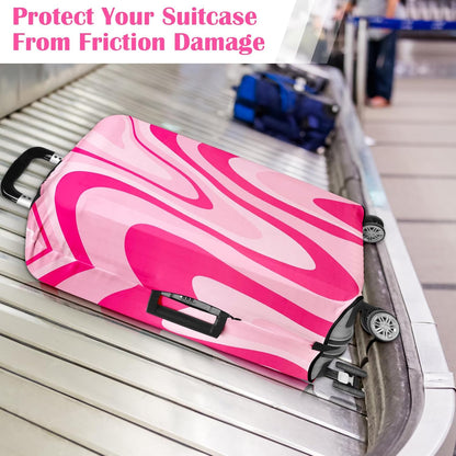 Luggage Covers for Suitcase Elastic Suitcase Covers Luggage Protector Anti-scratch Fits 28-30 Inch Pink
