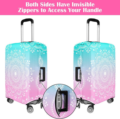 Luggage Covers for Suitcase Elastic Suitcase Covers Luggage Protector Anti-scratch Fits 28-30 Inch Pink
