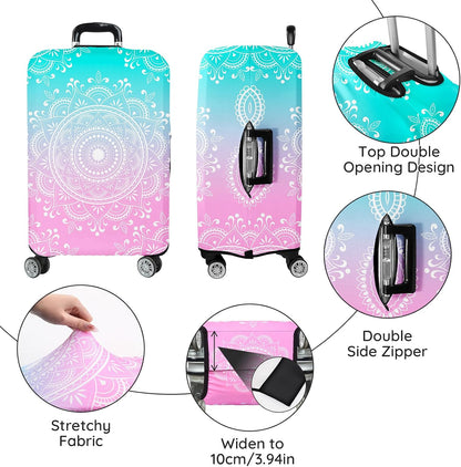 Luggage Covers for Suitcase Elastic Suitcase Covers Luggage Protector Anti-scratch Fits 28-30 Inch Pink