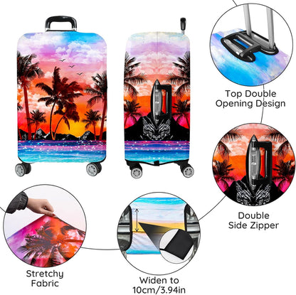 Luggage Covers for Suitcase Elastic Suitcase Covers Luggage Protector Anti-scratch Fits 28-30 Inch Pink