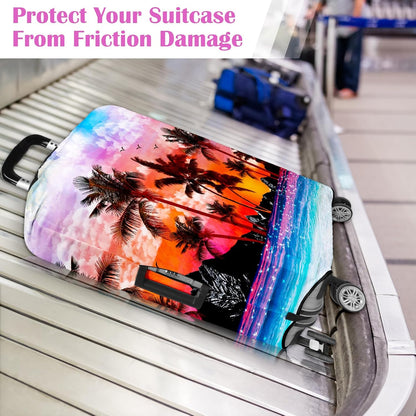 Luggage Covers for Suitcase Elastic Suitcase Covers Luggage Protector Anti-scratch Fits 28-30 Inch Pink