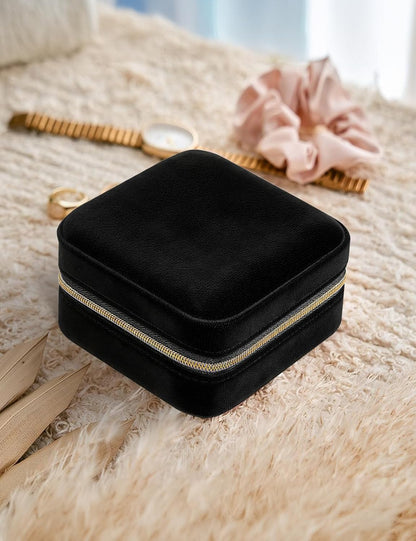 Travel Jewelry Case Small Jewelry Box Jewelry Organizer Storage Case Portable PU Leather Mini Jewelry Travel Case for Girls Womens Earring, Necklace, Rings,Bracelets